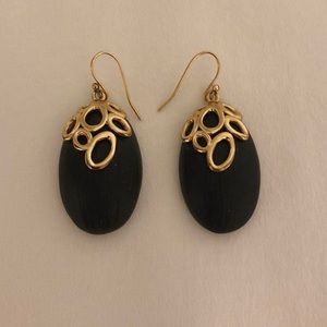 Alexis Bittar Gold and Black Earrings
